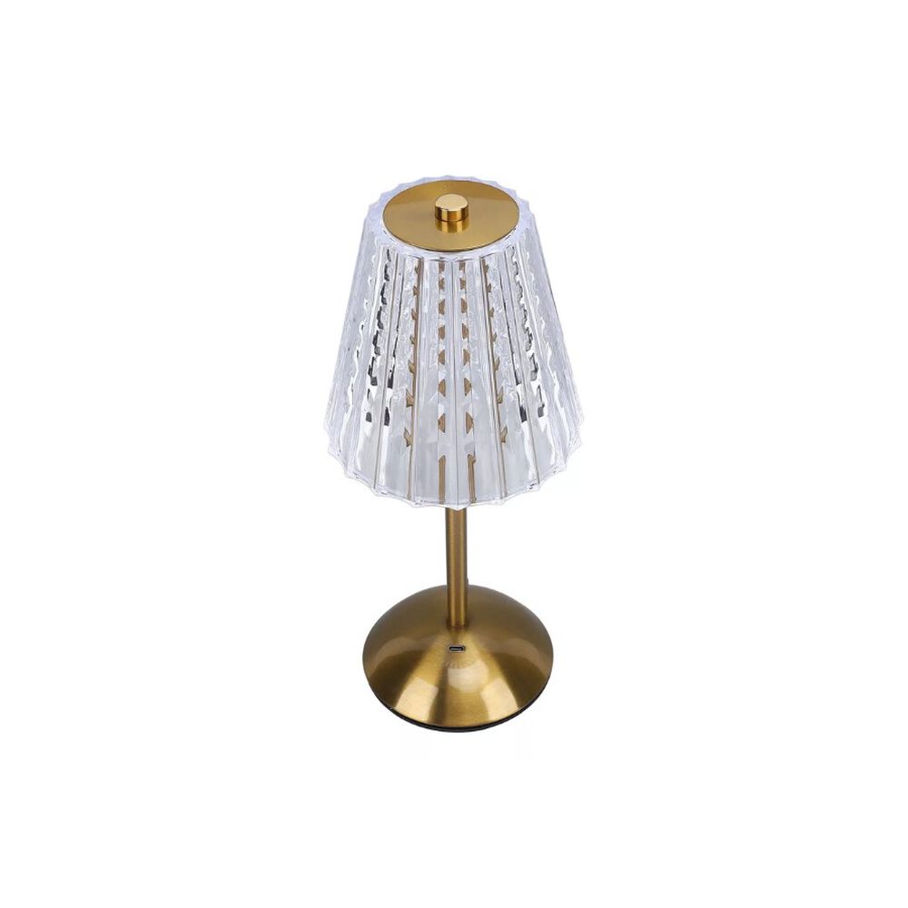 Lampara De Mesa Recargable Portatil De Metal Regulable image number 2.0