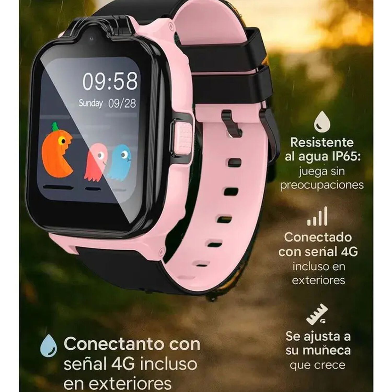 Hoco Y104 Smart Watch Reloj Inteligente Para Ni&ntilde;os 4g Gps - Rosa image number 2.0