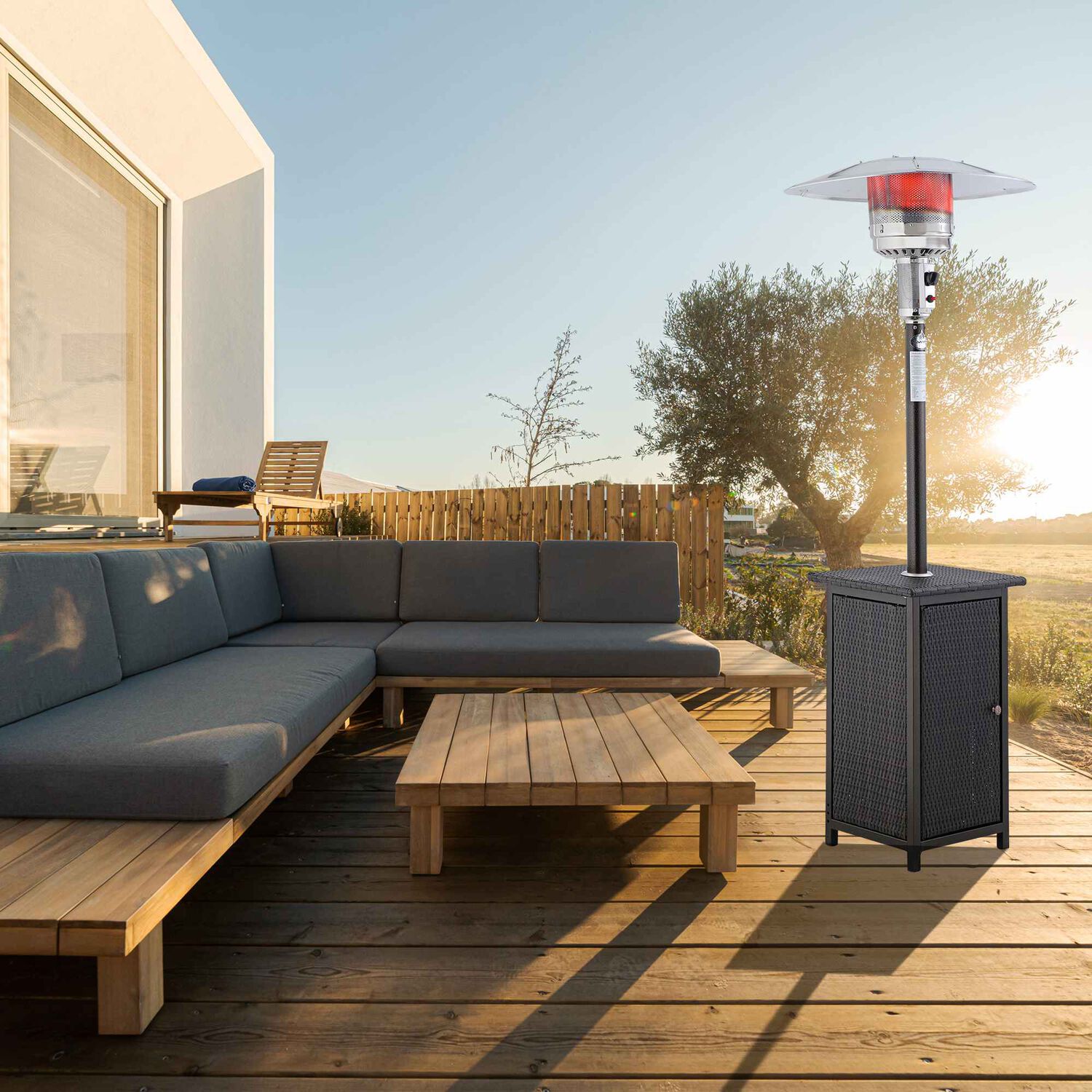 Estufa A Gas Exterior Terraza Setax Rattan image number 5.0