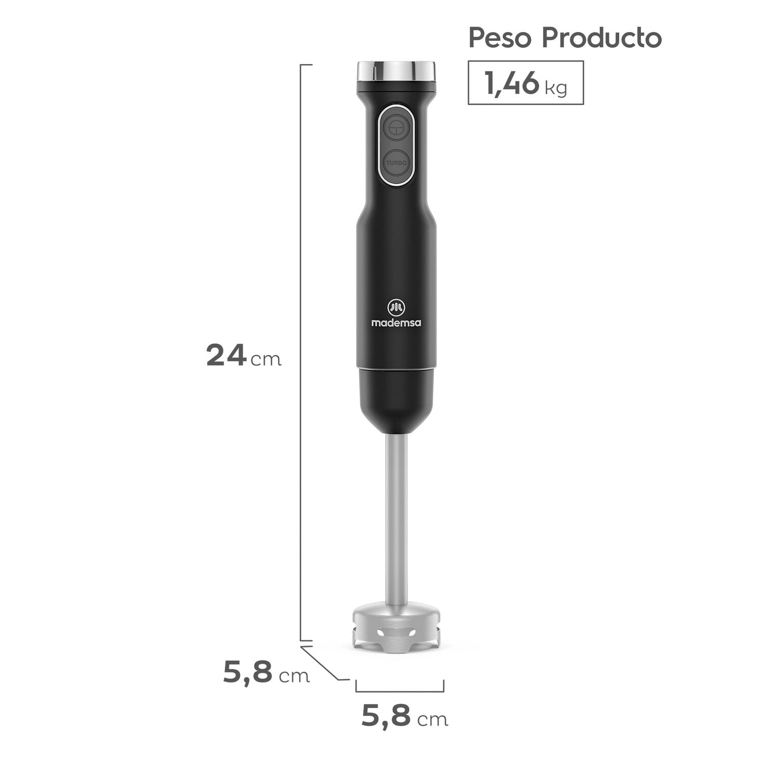 Minipimer 3 En 1 Panel Digital 7 Velocidades 400w Mib60 image number 2.0