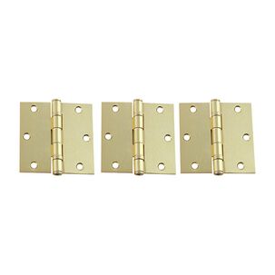 Pack 3 Bisagras Fierro Odis Con Rodamiento 3,5&rdquo;&times;3,5&rdquo;&times;2,2mm - Bronce