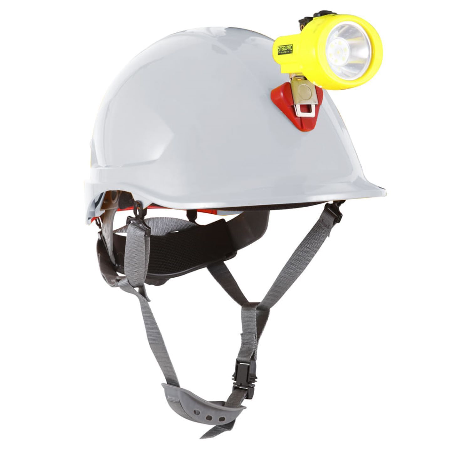 Casco Steelpro Abs Mta Blanco Con Portal&aacute;mpara Full image number 0.0