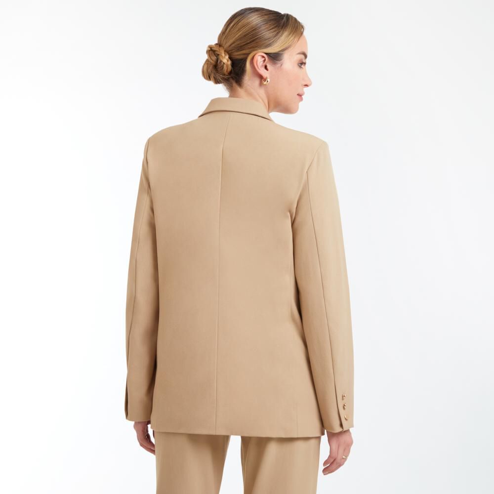 Blazer Básico Liso Regular Mujer Lesage image number 3.0