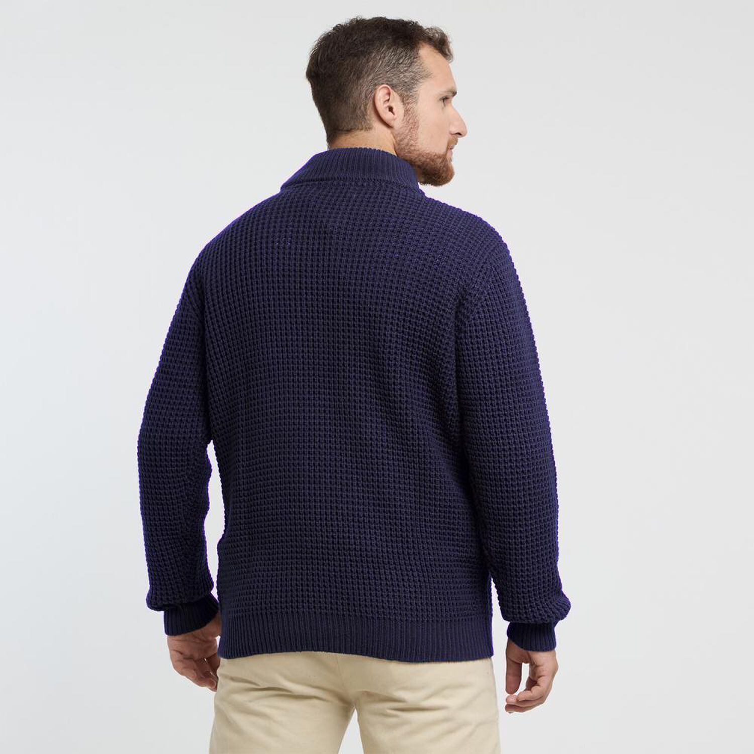 Sweater Liso Regular Cuello Alto Hombre Herald image number 1.0