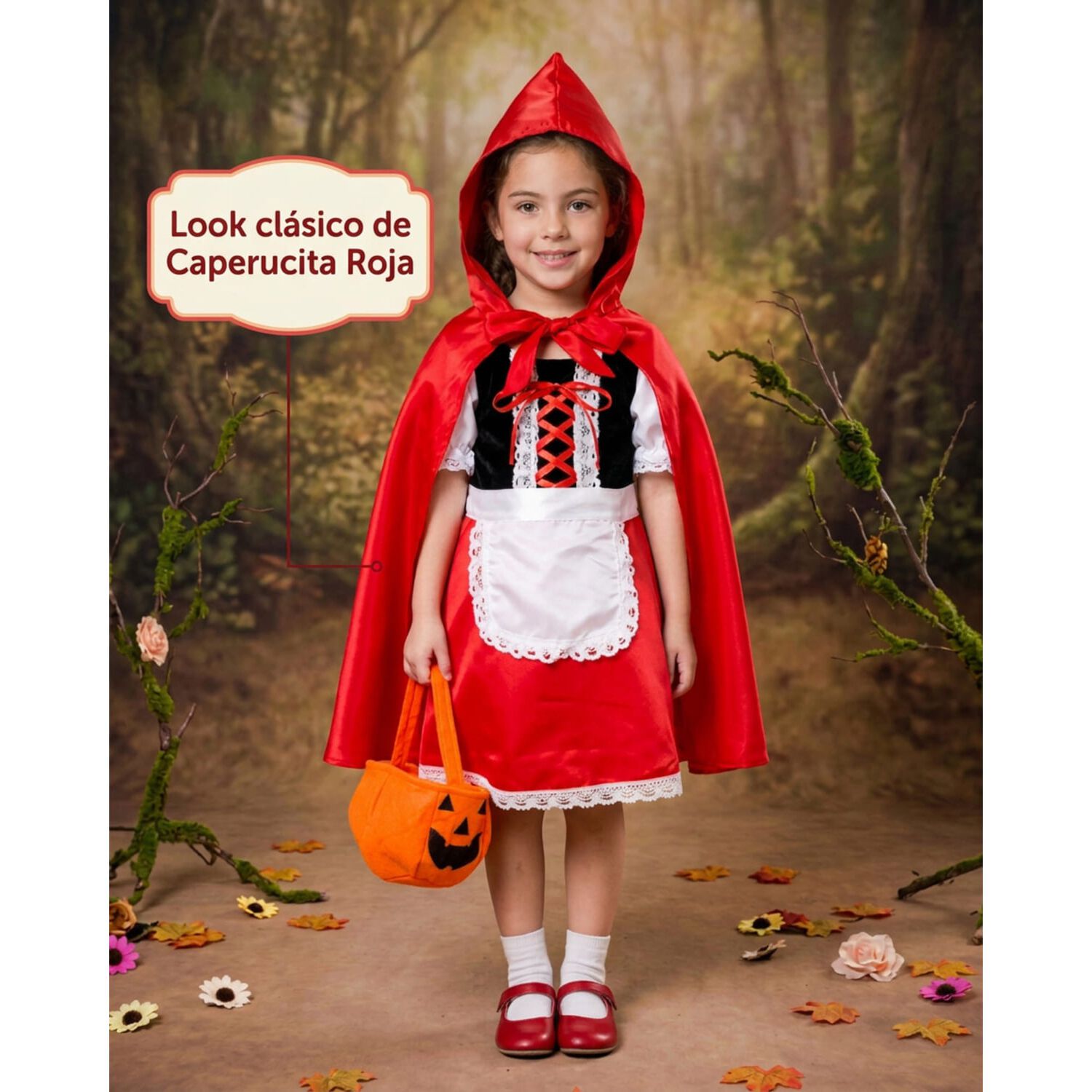 Disfraz Infantil Caperucita Roja Completo image number 2.0