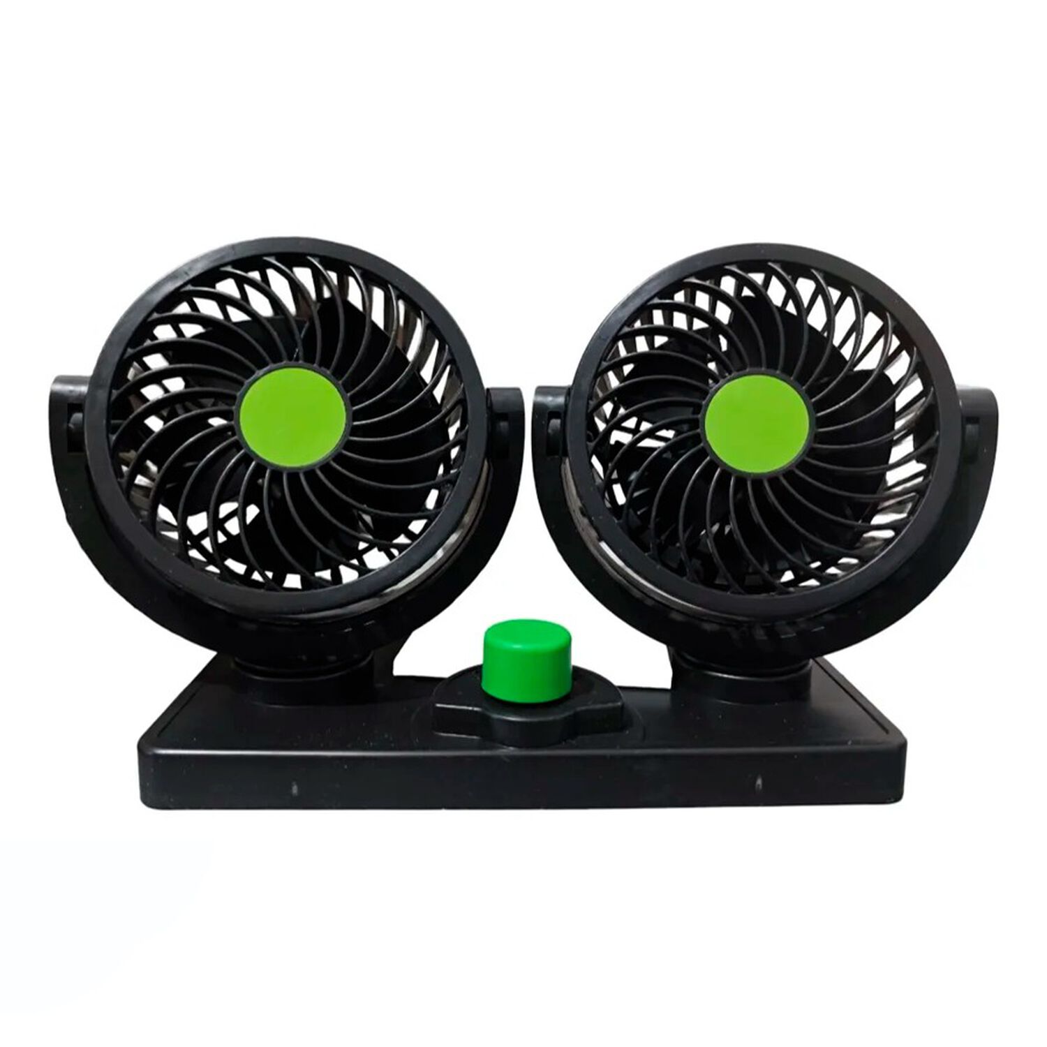 Ventilador Doble Para Coche Ajustables 360 Grados Usb image number 1.0