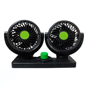 Ventilador Doble Para Coche Ajustables 360 Grados Usb