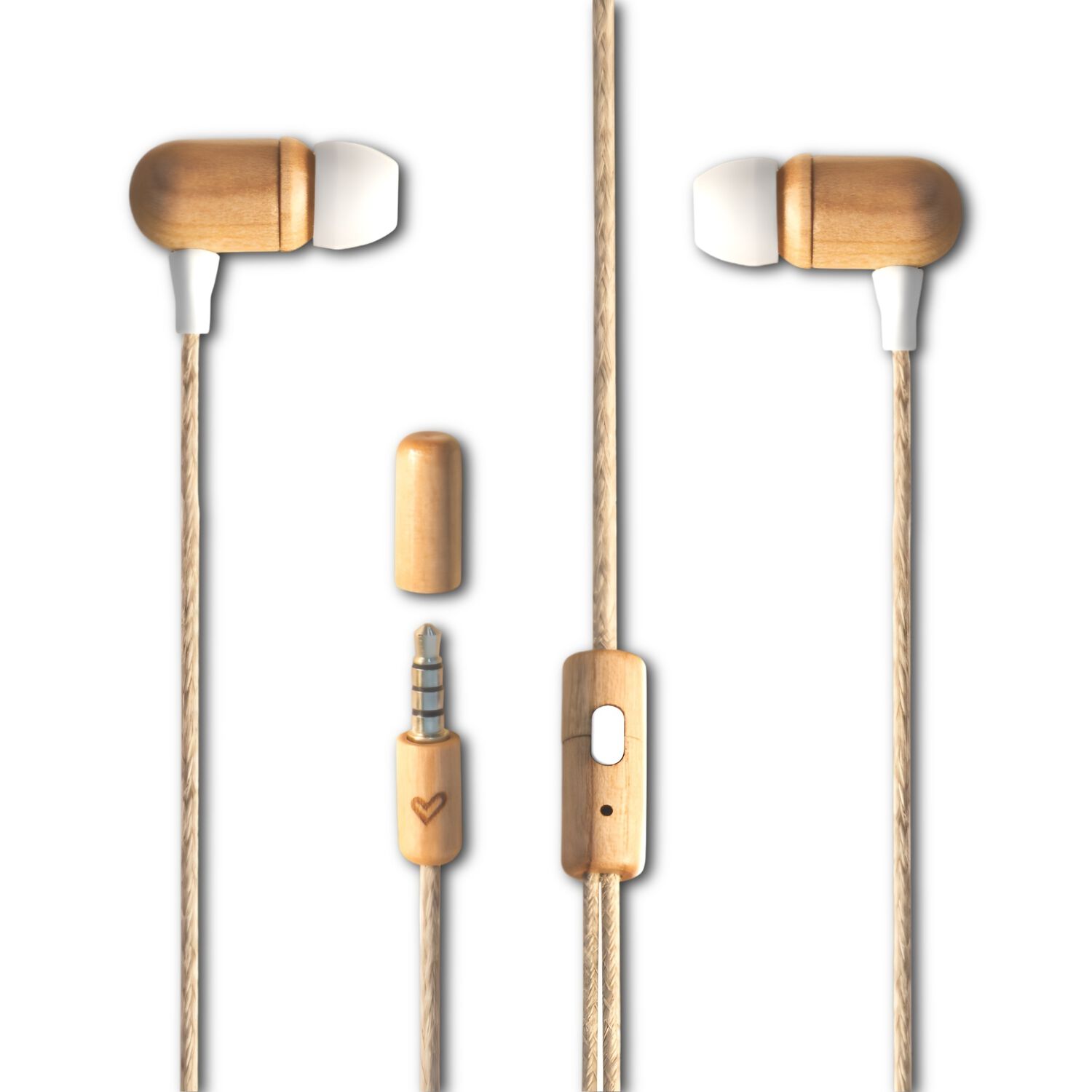 Audífonos De Madera Energy Sistem Eco Cherry Wood Jack 3.5mm