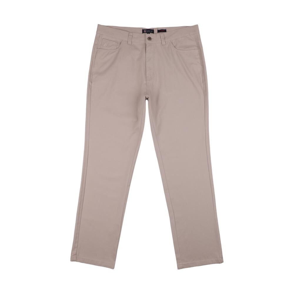 Pantalón Liso Tiro Medio Regular Hombre Herald image number 0.0