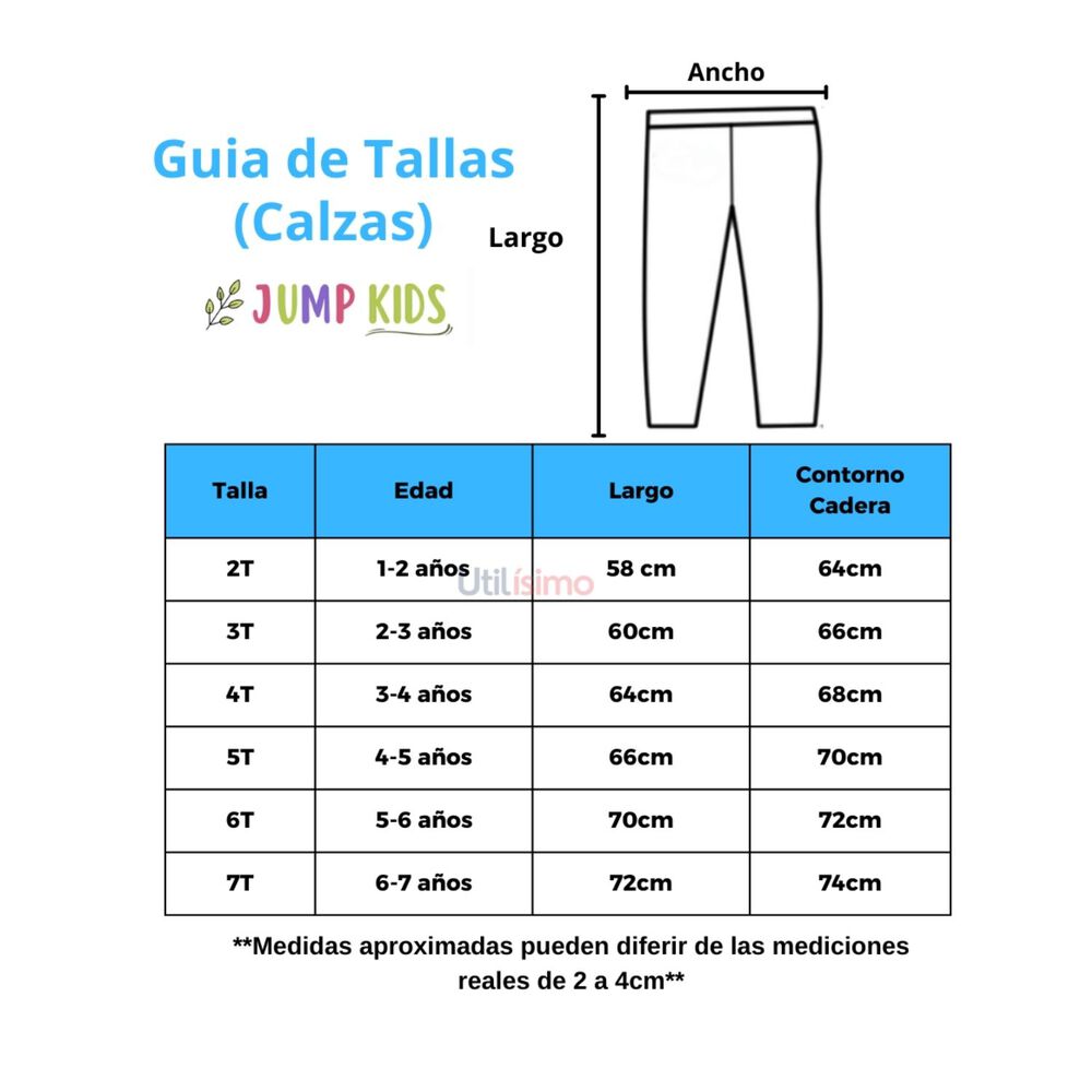 Calzas Niña Flores Rayas Jump Kids 100% Algodón image number 4.0
