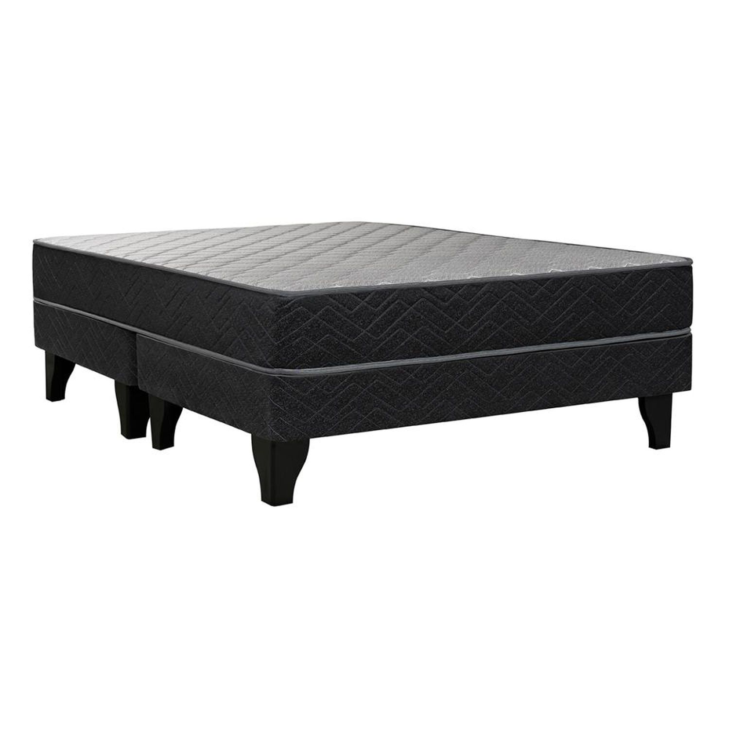 Cama Europea Celta Apolo Black / 2 Plazas / Base Dividida image number 0.0