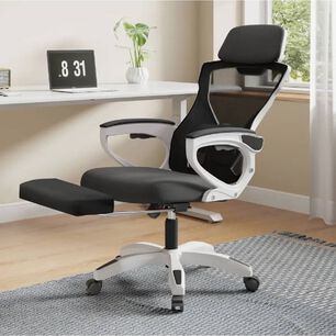 Silla De Oficina Ejecutiva Gamer Con Reposa Pie Reclinable