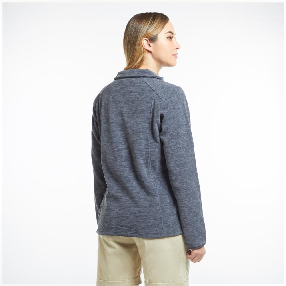 Poler&oacute;n B&aacute;sico Melange Cuello Redondo Mujer Geeps image number 3.0