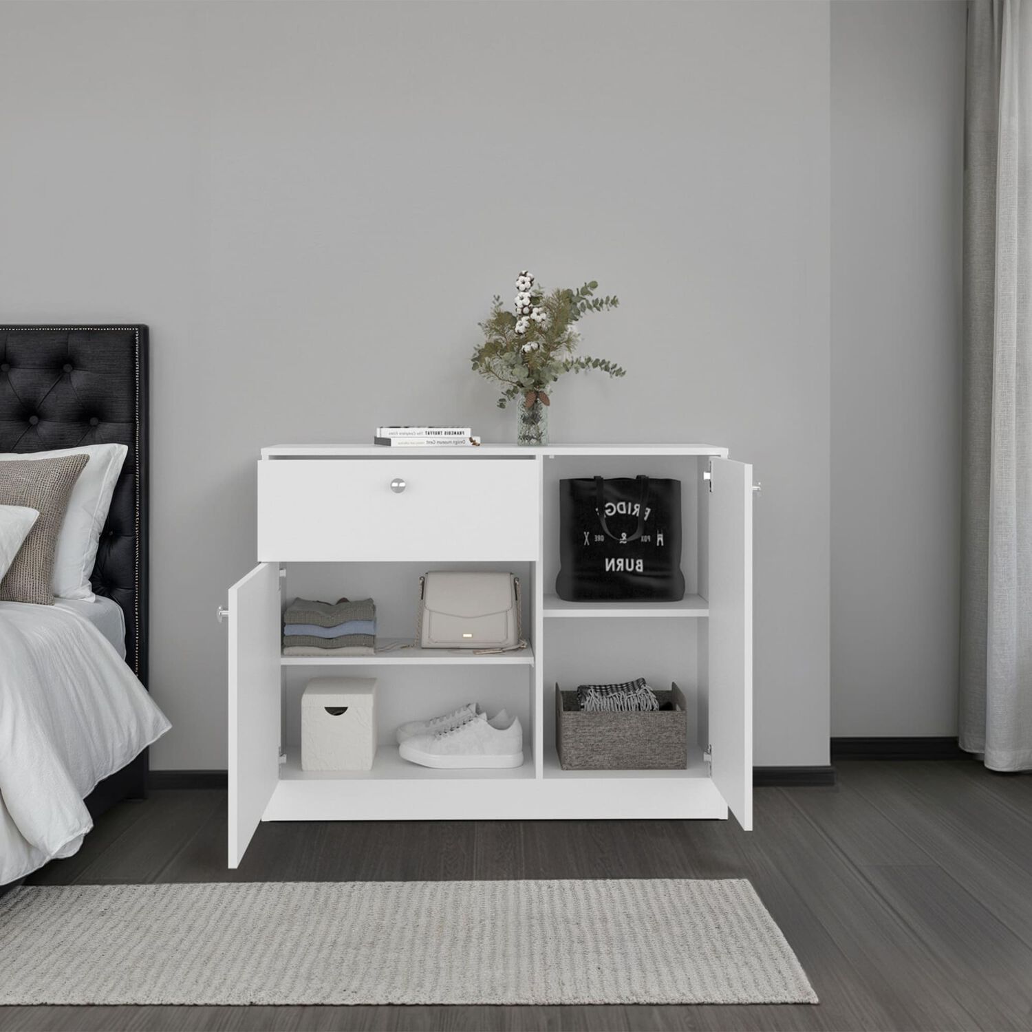 Comoda Fm Furniture 2 Puertas 80x100x30,2 Cm image number 5.0