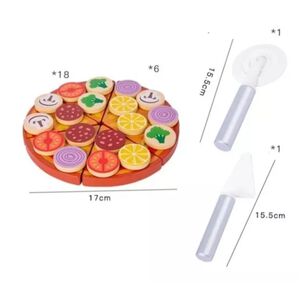 Set Juguetes Pizza Juguete De Madera Didactico
