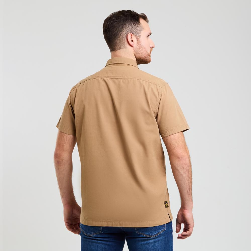 Camisa Lisa Regular Manga Larga Hombre Peroe image number 3.0