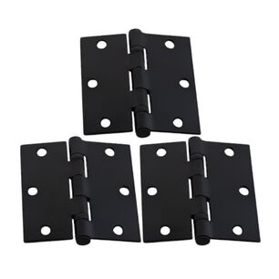 Pack 3 Bisagras Acero Odis 3,5&rdquo;&times;3,5&rdquo;&times;2,5mm- Negro