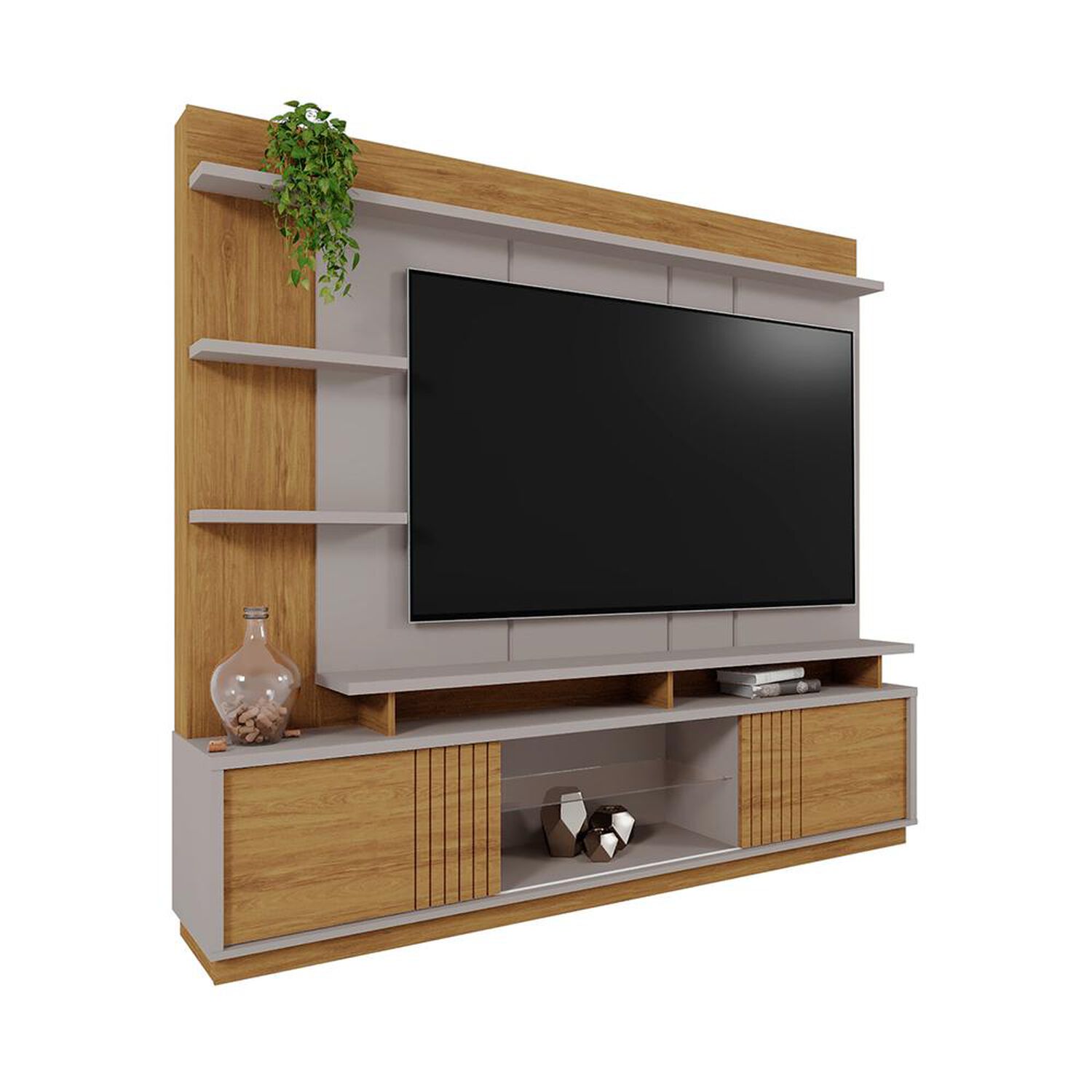 Rack Vekkahome Home Tv Vinhedos / 2 Puertas image number 4.0