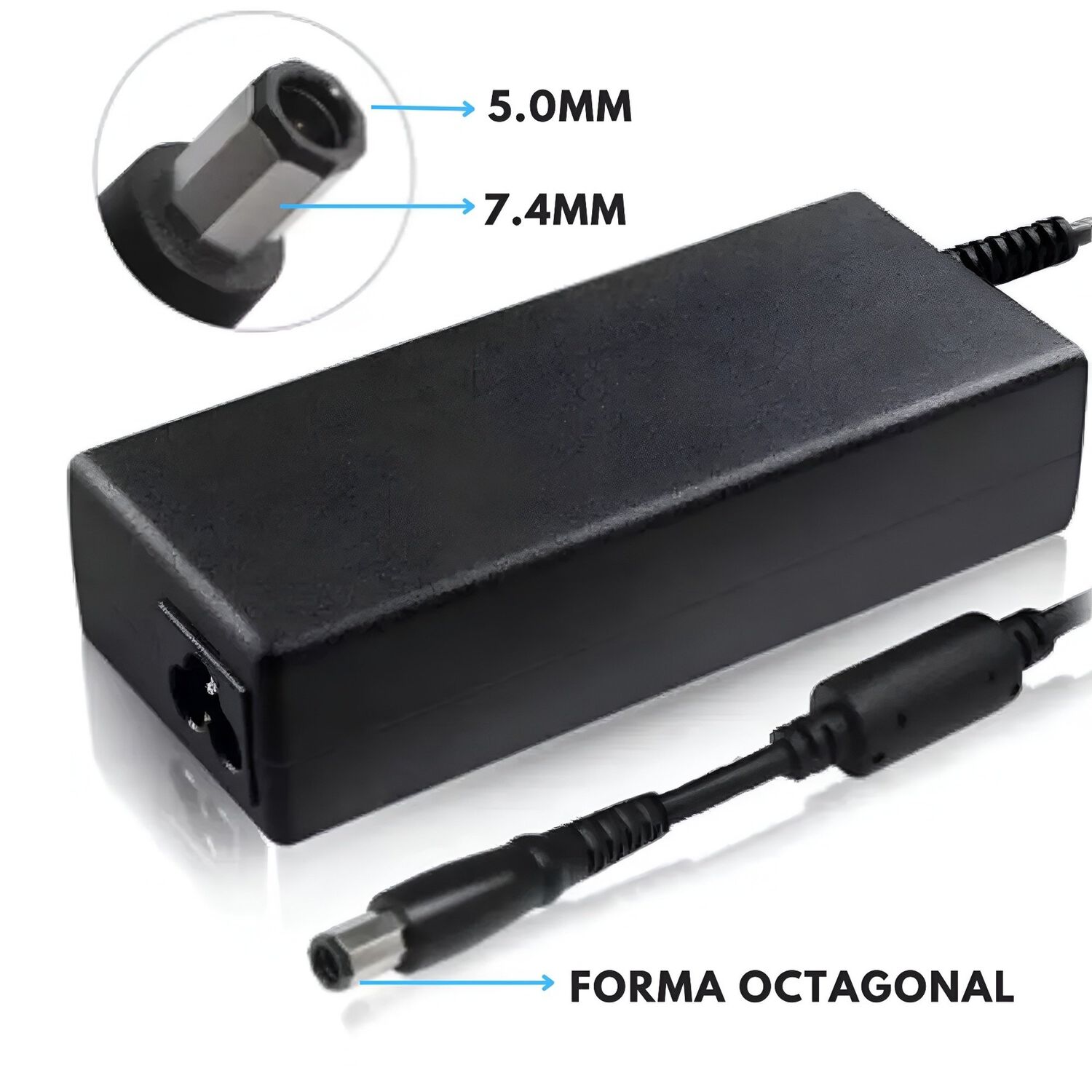 Cargador Notebook Para Equipos Dell 19.5v / 3.34a Octagonal image number 1.0