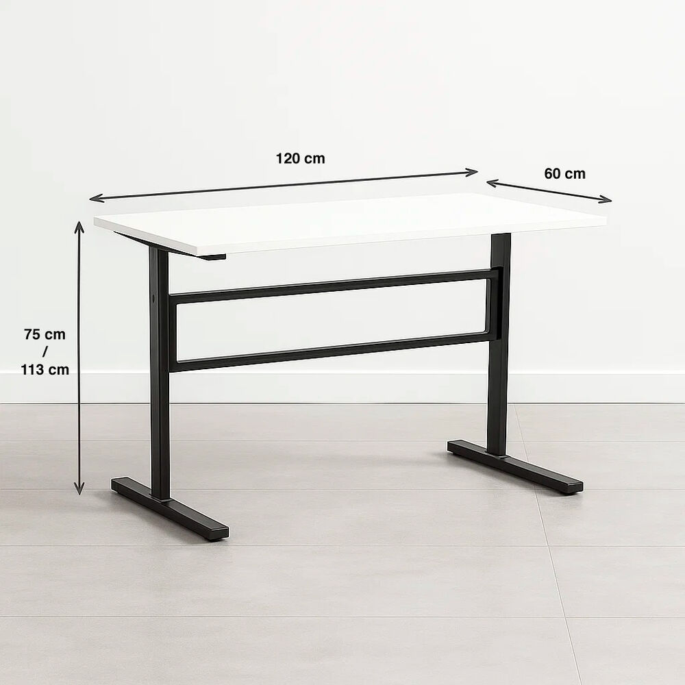 Escritorio De Trabajo Con Altura Regulable Standing Desk - Blanco image number 3.0