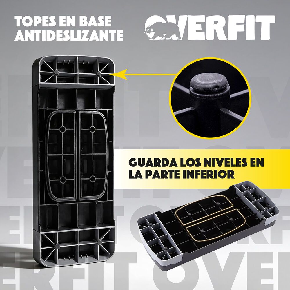 Step Aer&oacute;bico Ajustable 2 Niveles Antideslizante Overfit image number 5.0