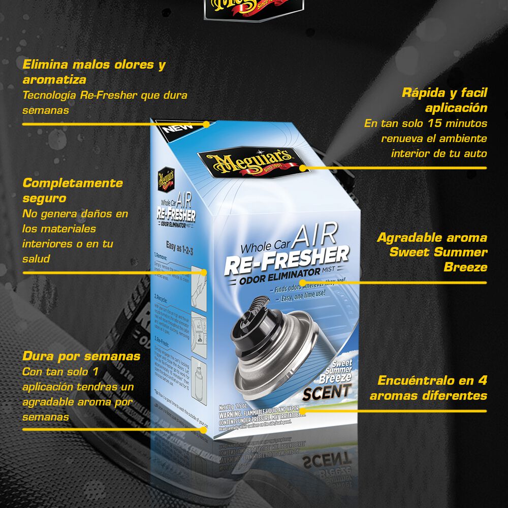 Tratamiento De Olores Meguiars Air Re-fresher Summer Breeze image number 4.0