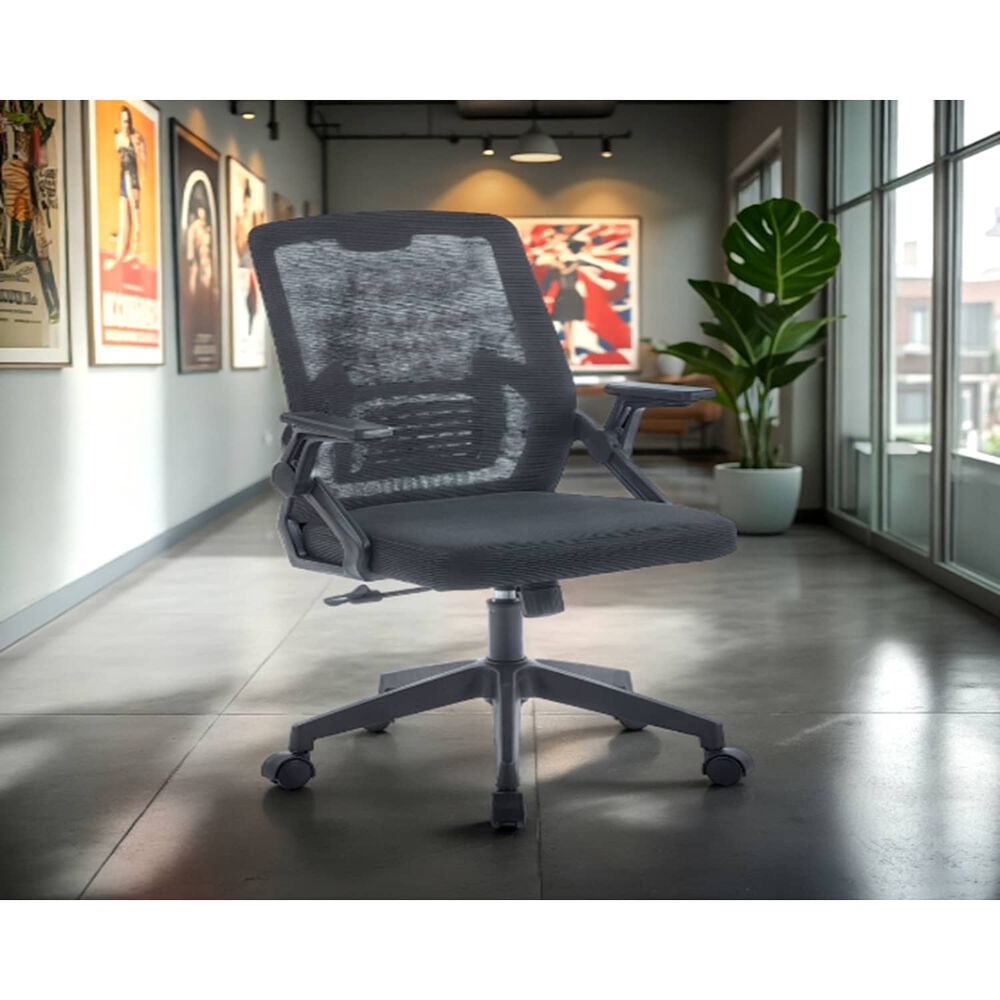 Silla De Oficina Ejecutiva Montreal Ergonomica Color Negro Bm-808 Arthome image number 2.0