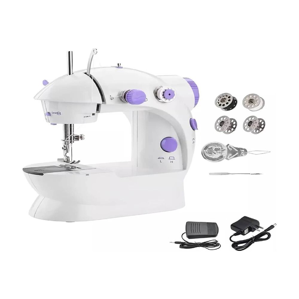 Mini M&aacute;quina De Coser Electrica Gen&eacute;rica Portable Color Blanco 220v image number 3.0