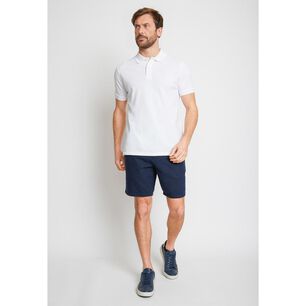 Polera Slim Lisa Manga Corta Cuello Piqu&eacute; Hombre Trial