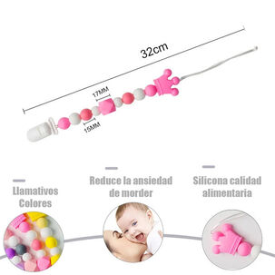 Sujeta Chupete Clip Porta Chupete Silicona Bebe Afirma Tete