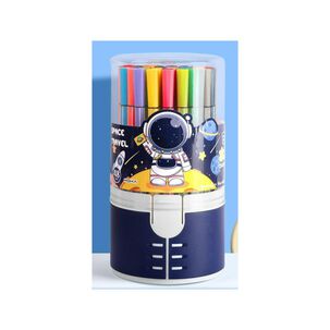 Pack 48 Lapices Boligrafos De Colores Azul Astronauta Kawaii