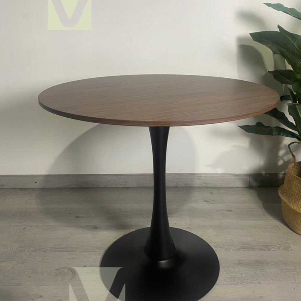 Mesa Tulip 100cm Walnut-black image number 1.0