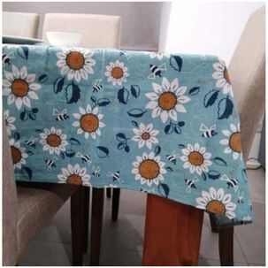 Mantel Para Mesa Rectangular De Lino De Algodón 140x220cm Md14
