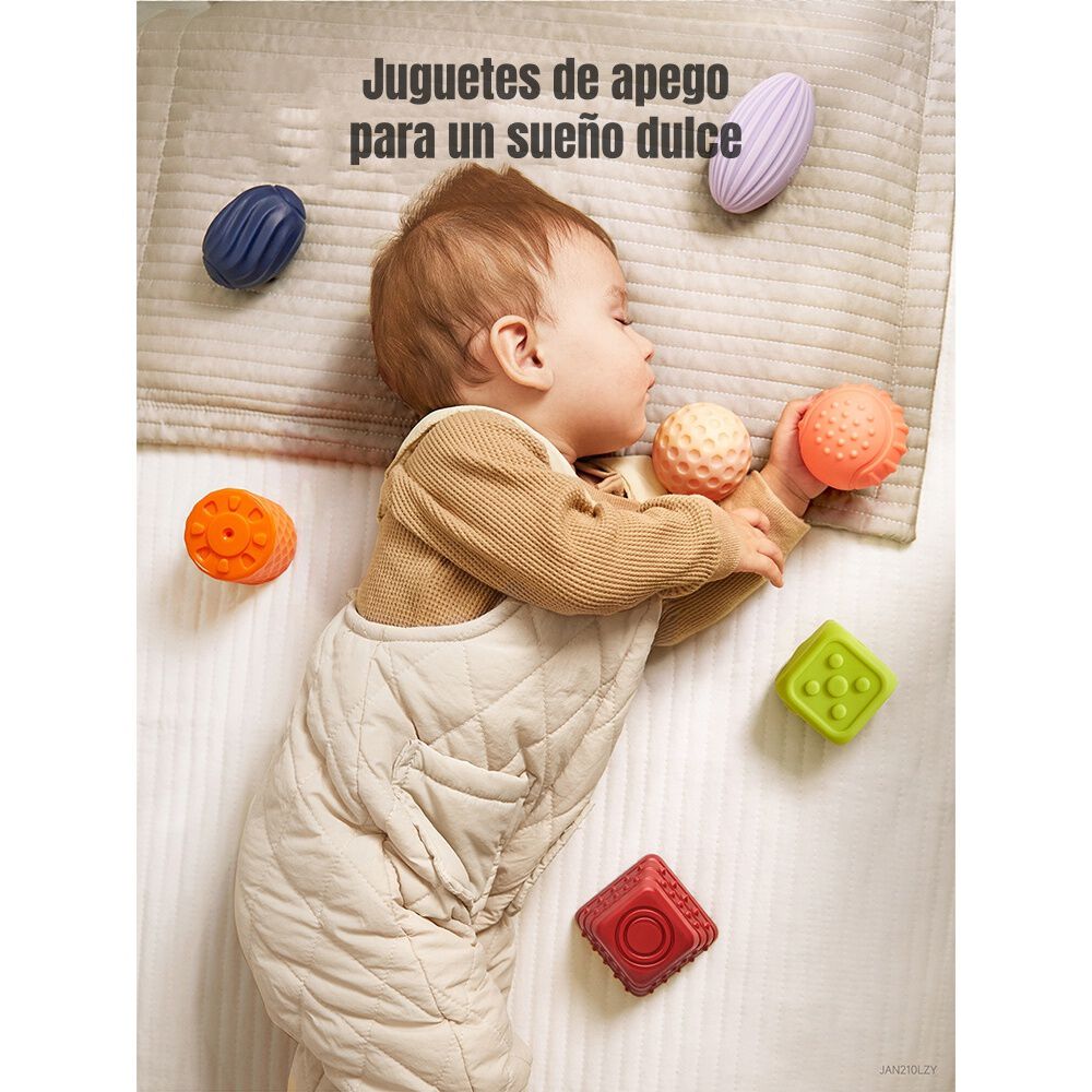 Juguete Sensorial Bloques Pelotas Mordedor Tm193 Lubabycas image number 2.0