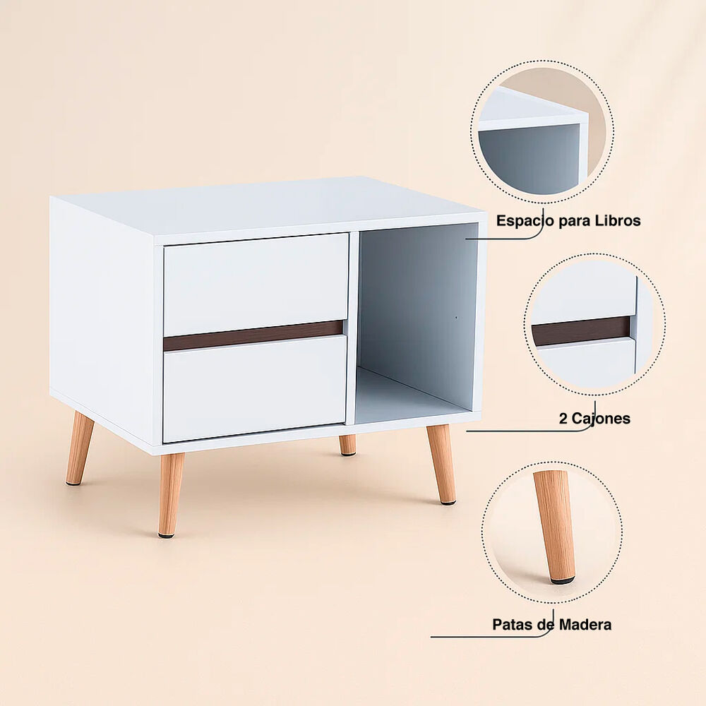 Velador Nordic Elegance Blanco image number 4.0