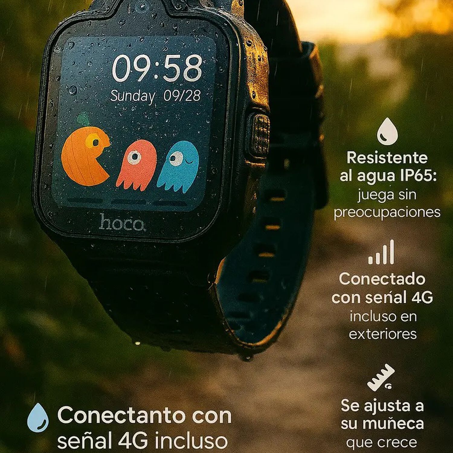 Hoco Y104 Smart Watch Reloj Inteligente Para Ni&ntilde;os 4g Gps - Negro image number 7.0