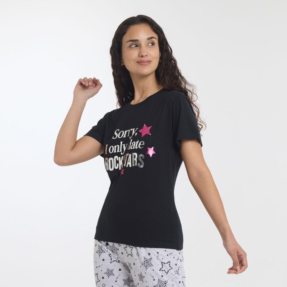 Polera De Pijama Manga Corta Mujer Freedom image number 2.0