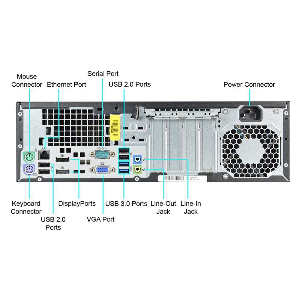 Kit Pc Hp Prodesk 600 G1 Sff I7 8gb 256gb Ssd Reacondicionado Grado A image number 3.0