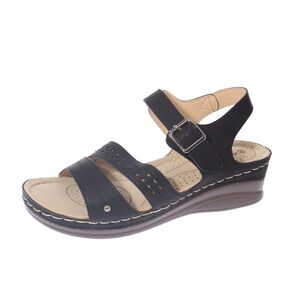 Sandalia Confort Negro Modelo Italiano Art. 5ask76601black