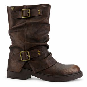 Botin Caf&eacute; Mujer Casual Chalada Biker