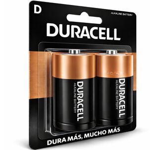 Pila Duracell D Alcalina Extra Duraci&oacute;n