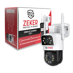 Cámara De Seguridad 5g Zeker Doble 4mp Exterior Impermeable