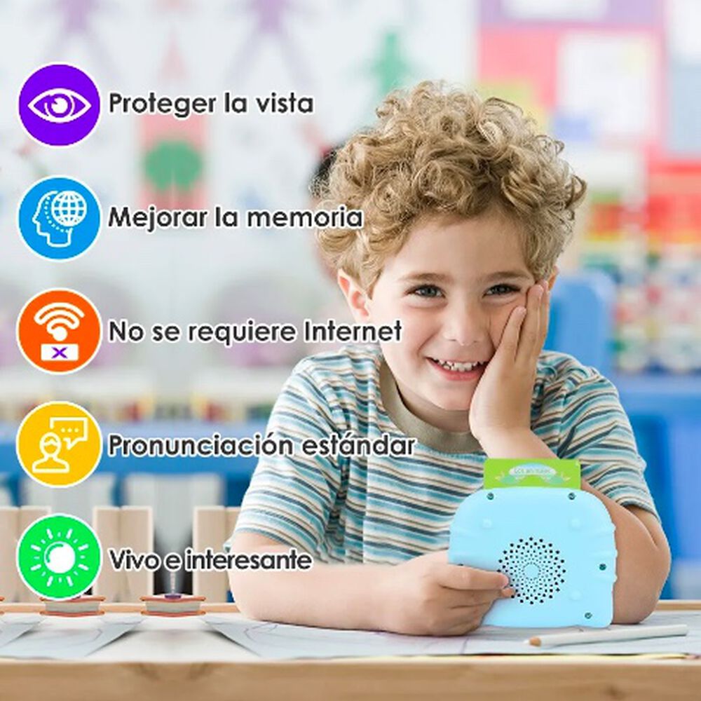 Juguetes Aprendizaje Espa&ntilde;ol Tarjetas Ni&ntilde;os 224 Palabras image number 1.0