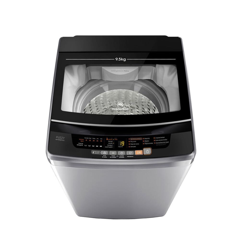 Lavadora Autom&aacute;tica 9,5kg Fuzzy Autom&aacute;tico 9,5 Szg Gris image number 0.0