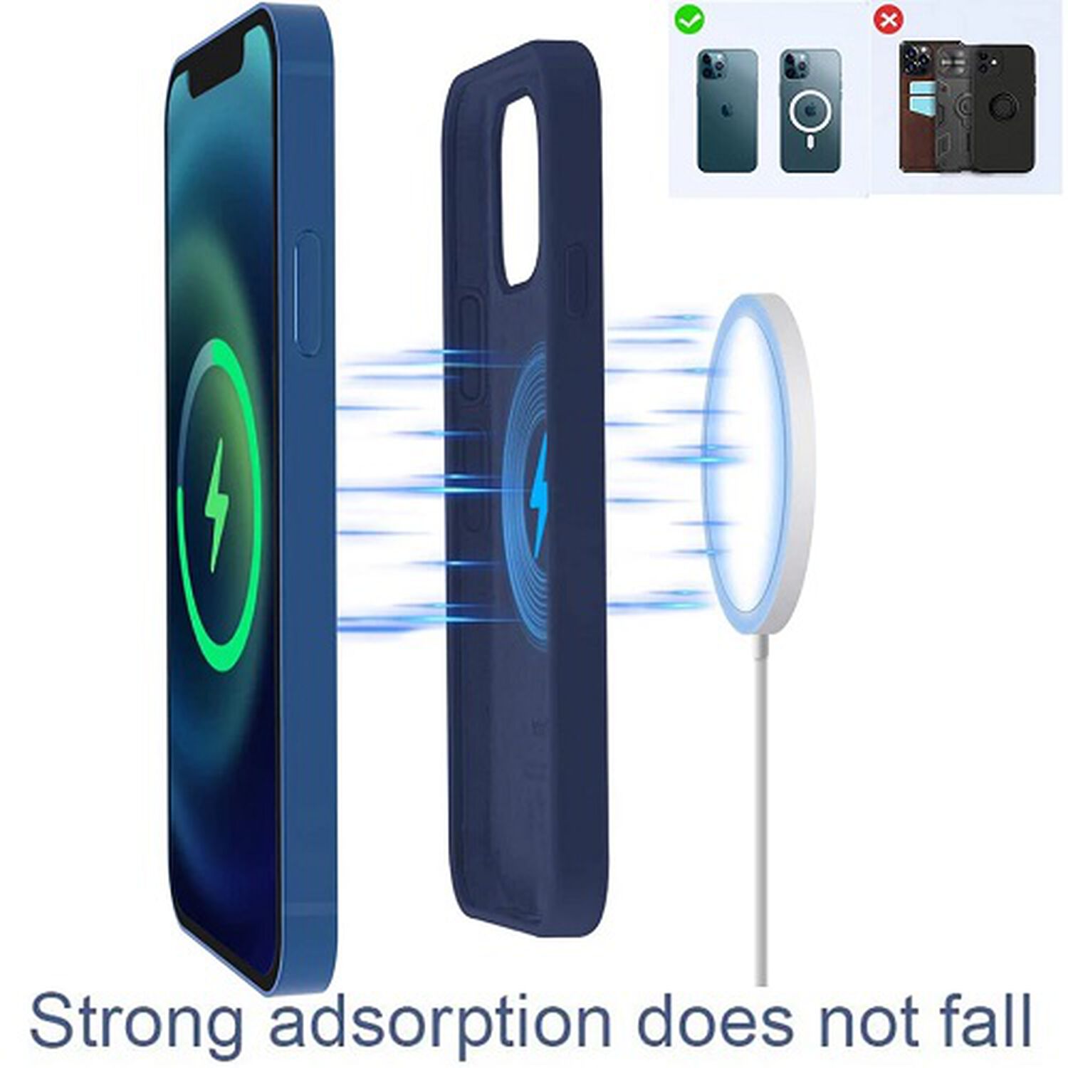Cargador De Celular Inalambrico Tipo C Metal Magnetico Carga Rapida 3a 30w Smartphone Android Para Iphone Pared image number 7.0