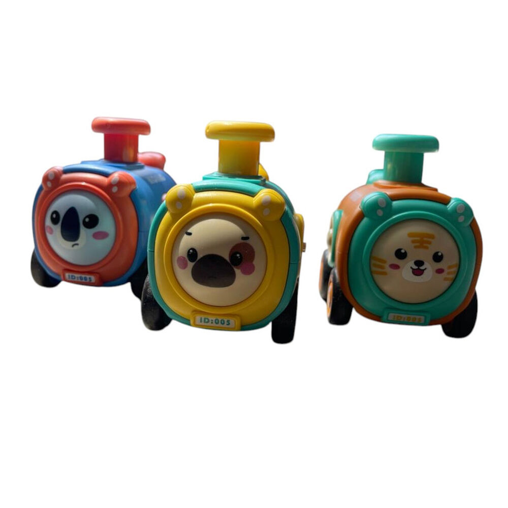 Juguete Set 3 Trenes Bebés Animales Interactivo image number 0.0