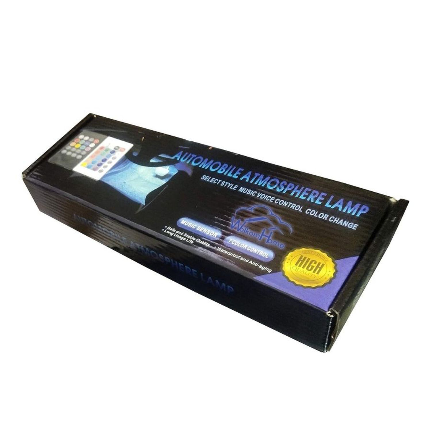 Tiras Led Rgb Interior Auto Reactivas Al Sonido Con Control Remoto 4 Piezas image number 5.0