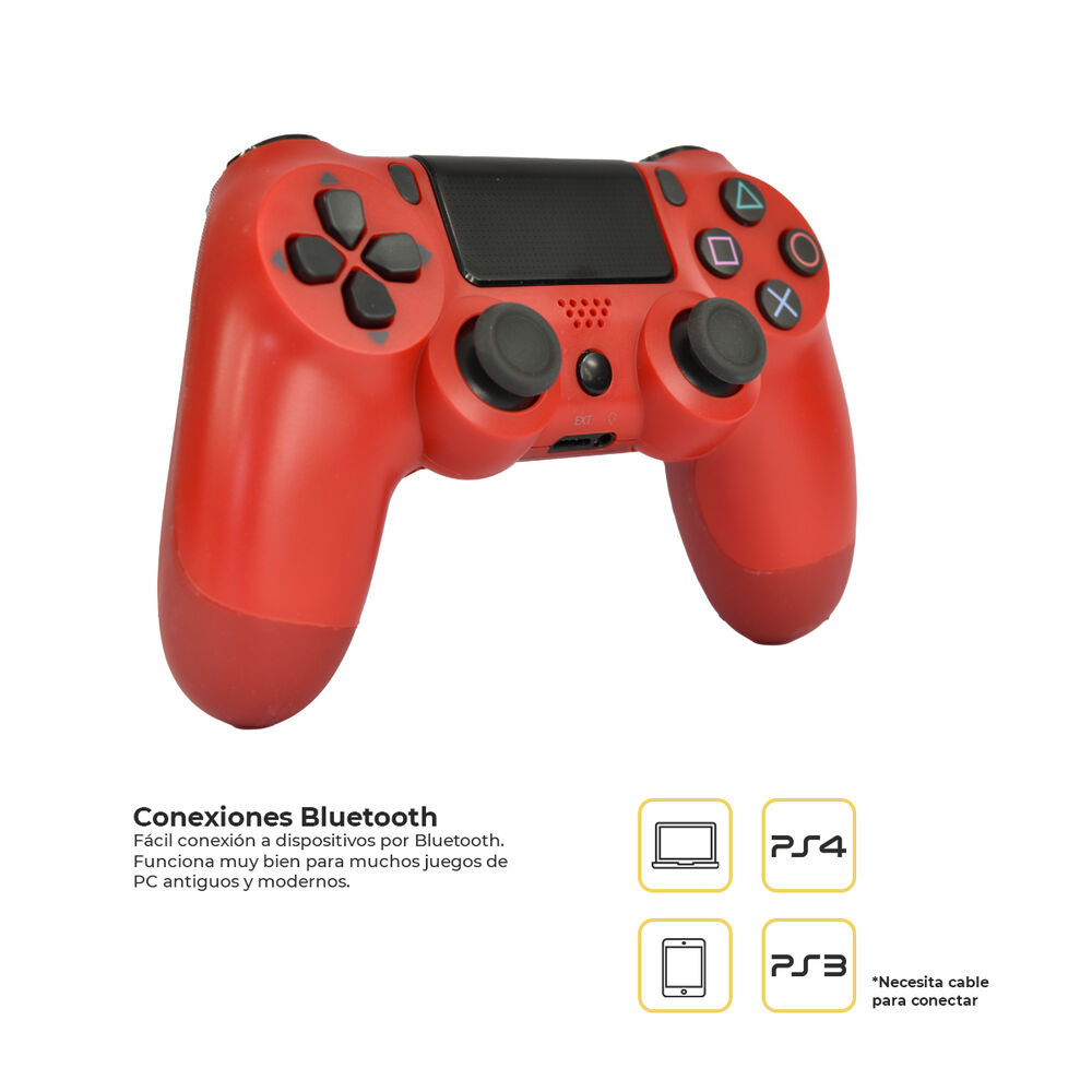 Control Joystick Compatible Con Dualshock Para Ps4 Rojo Levo image number 2.0