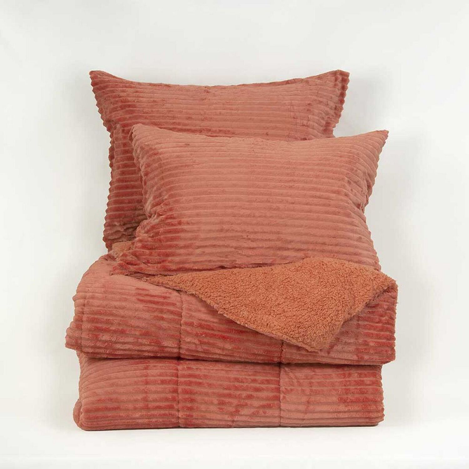 Plum&oacute;n Corduroy Coral Sherpa 1.5 P Terracota image number 0.0