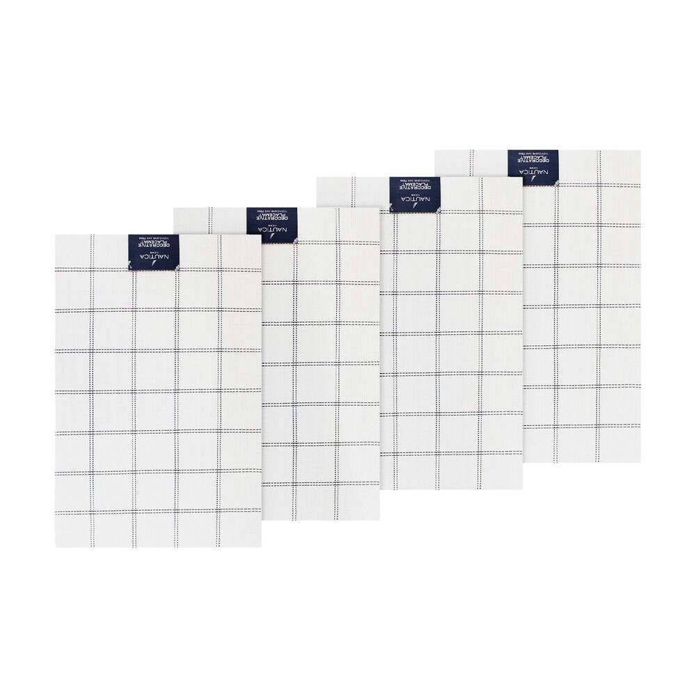Pack 4 Individuales De Mesa Nautica Home 45x30cm Blanco A Cuadros image number 3.0